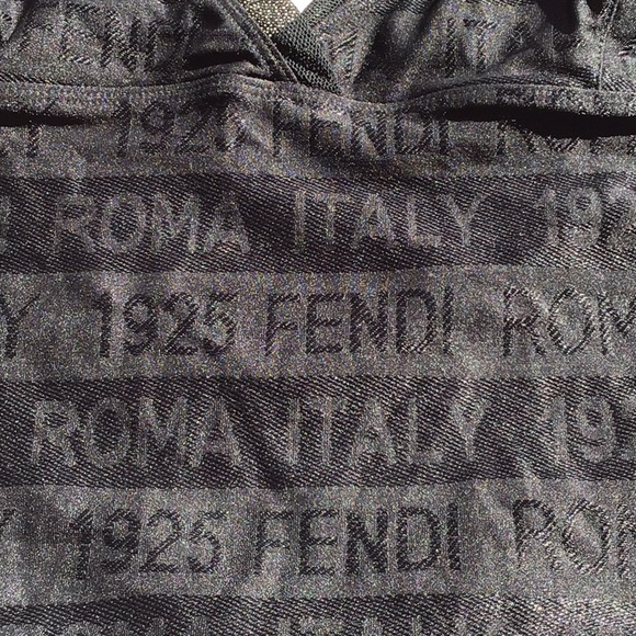 FENDI Mare Vintage Logo 1925 Fendi Roma Italy Bodysuit - Picture 2 of 9